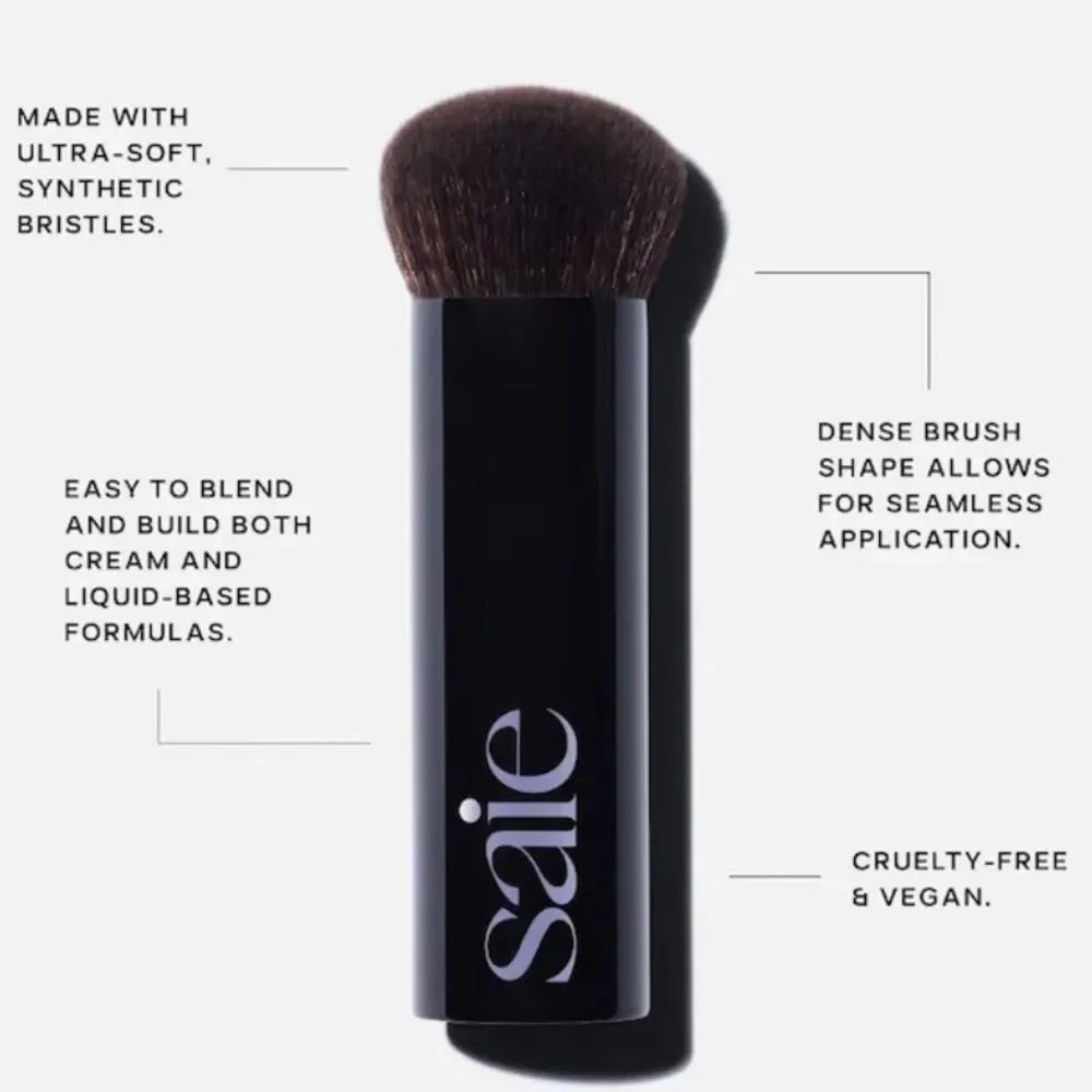 Saie THE BASE BRUSH MADE FOR DEW BRONZE™ + GLOWY TINT